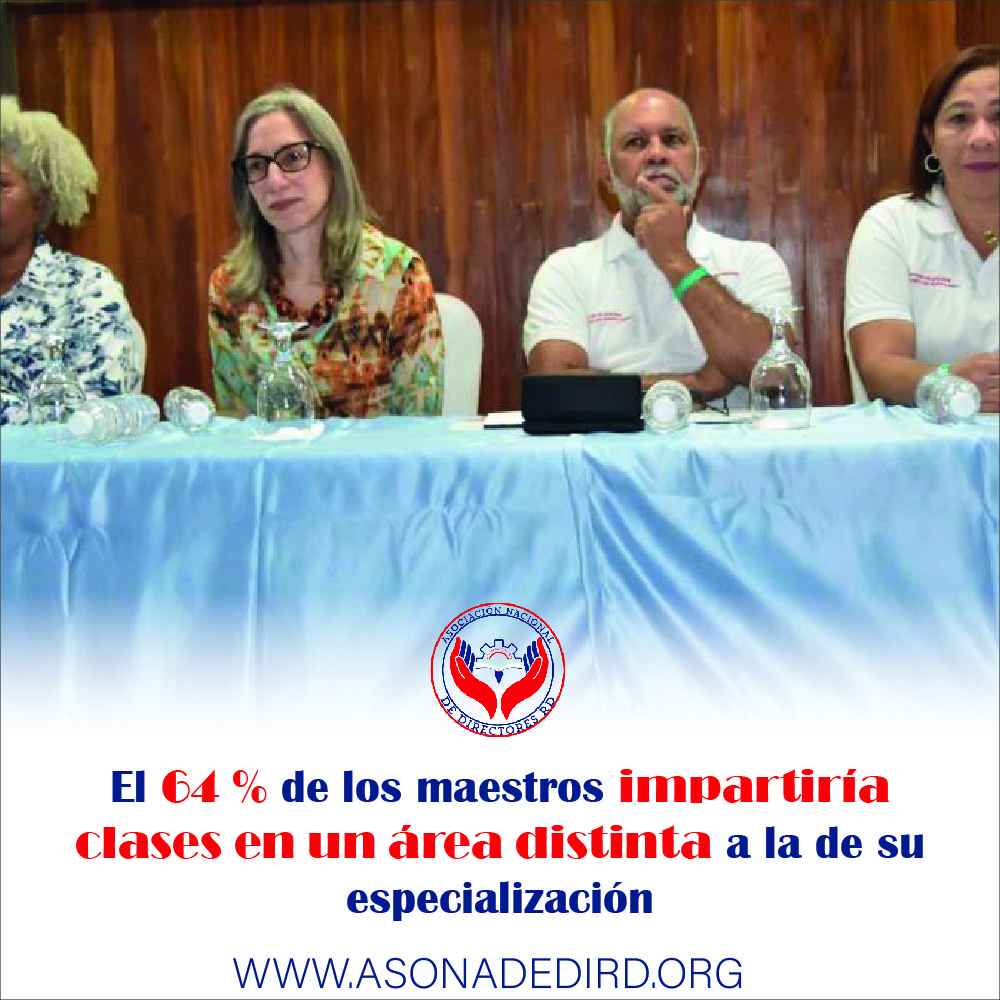 El 64 % de los maestros impartiría clases en un área distinta a la de su especialización