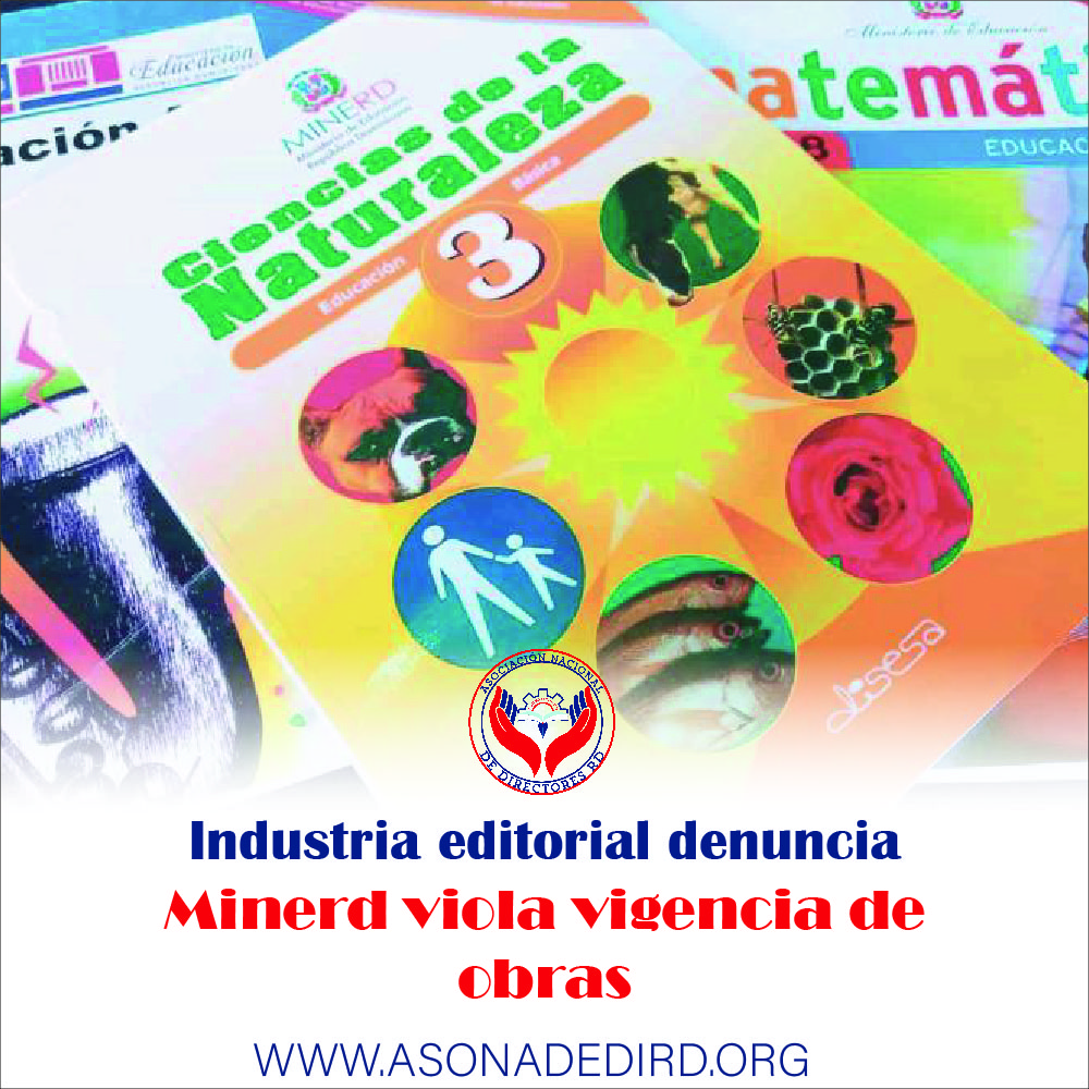 Industria editorial denuncia Minerd viola vigencia de obras