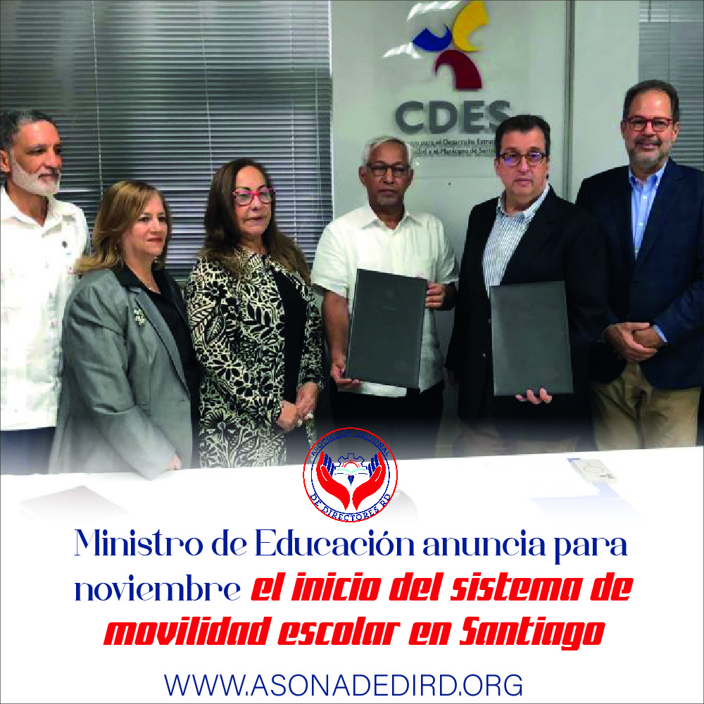 Ministro de Educación anuncia para noviembre el inicio del sistema de movilidad escolar en Santiago