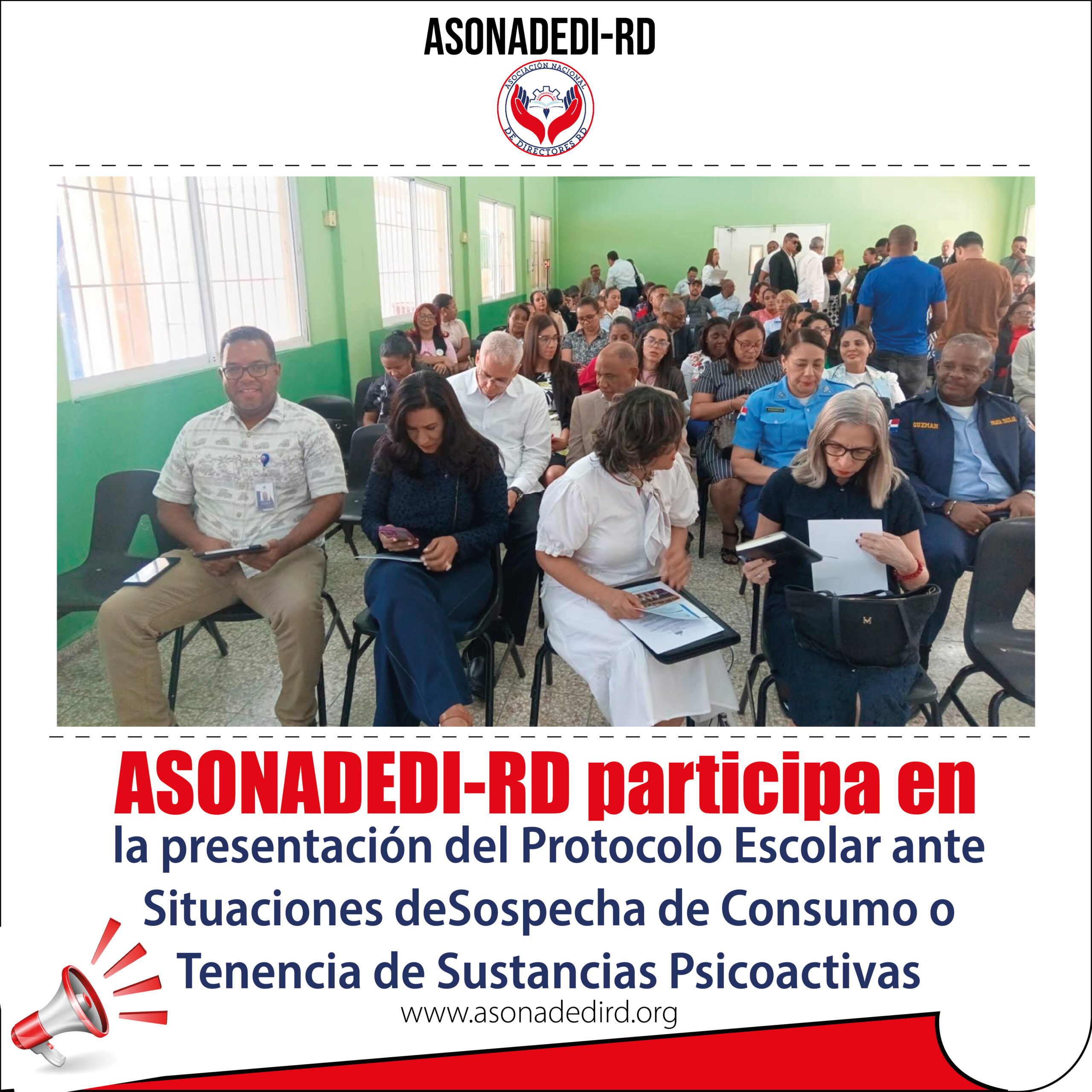 ASONADEDI-RD participa en la presentación del Protocolo Escolar ante Situaciones de Sospecha de Consumo o…