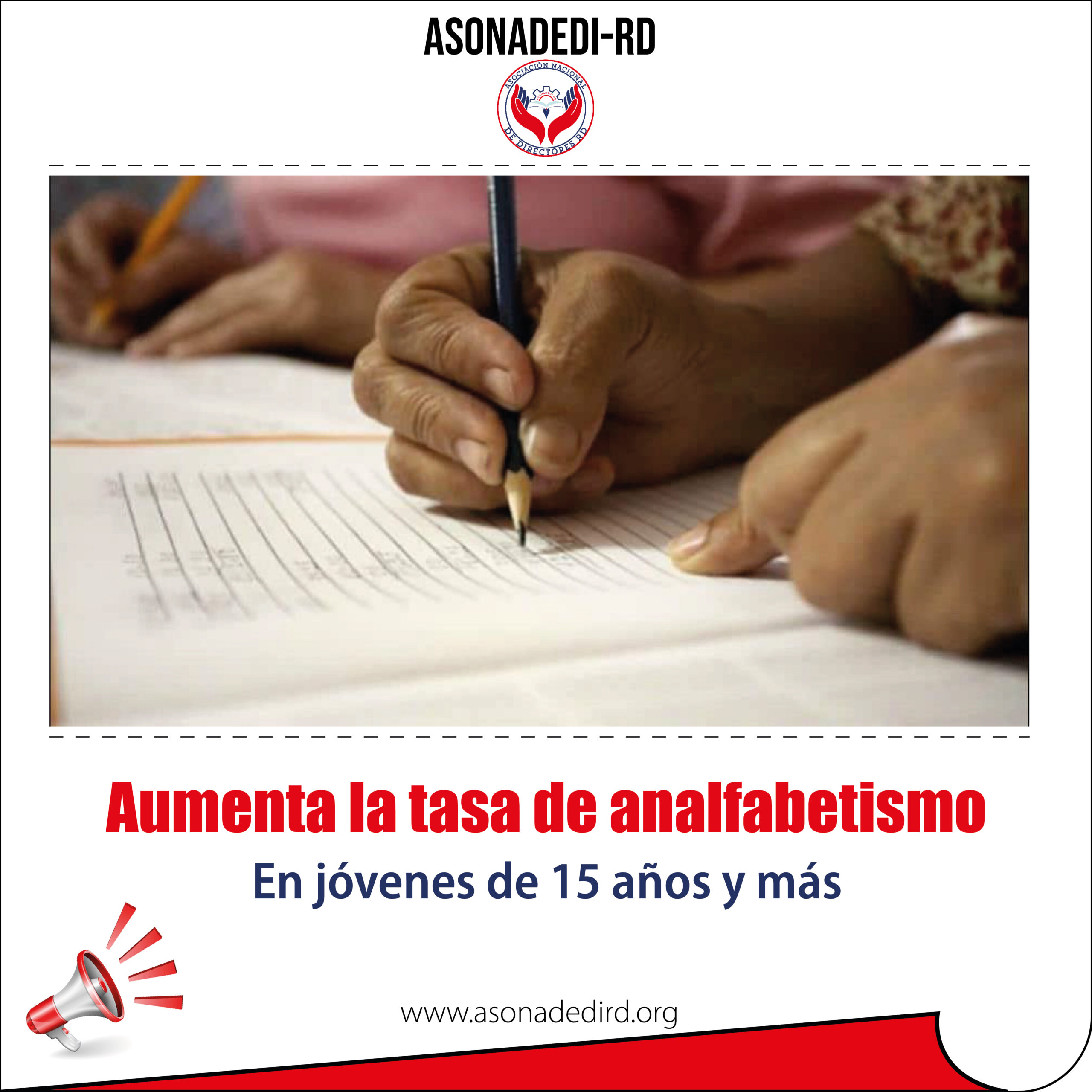 Aumenta la tasa de analfabetismo en jóvenes de 15 años y más