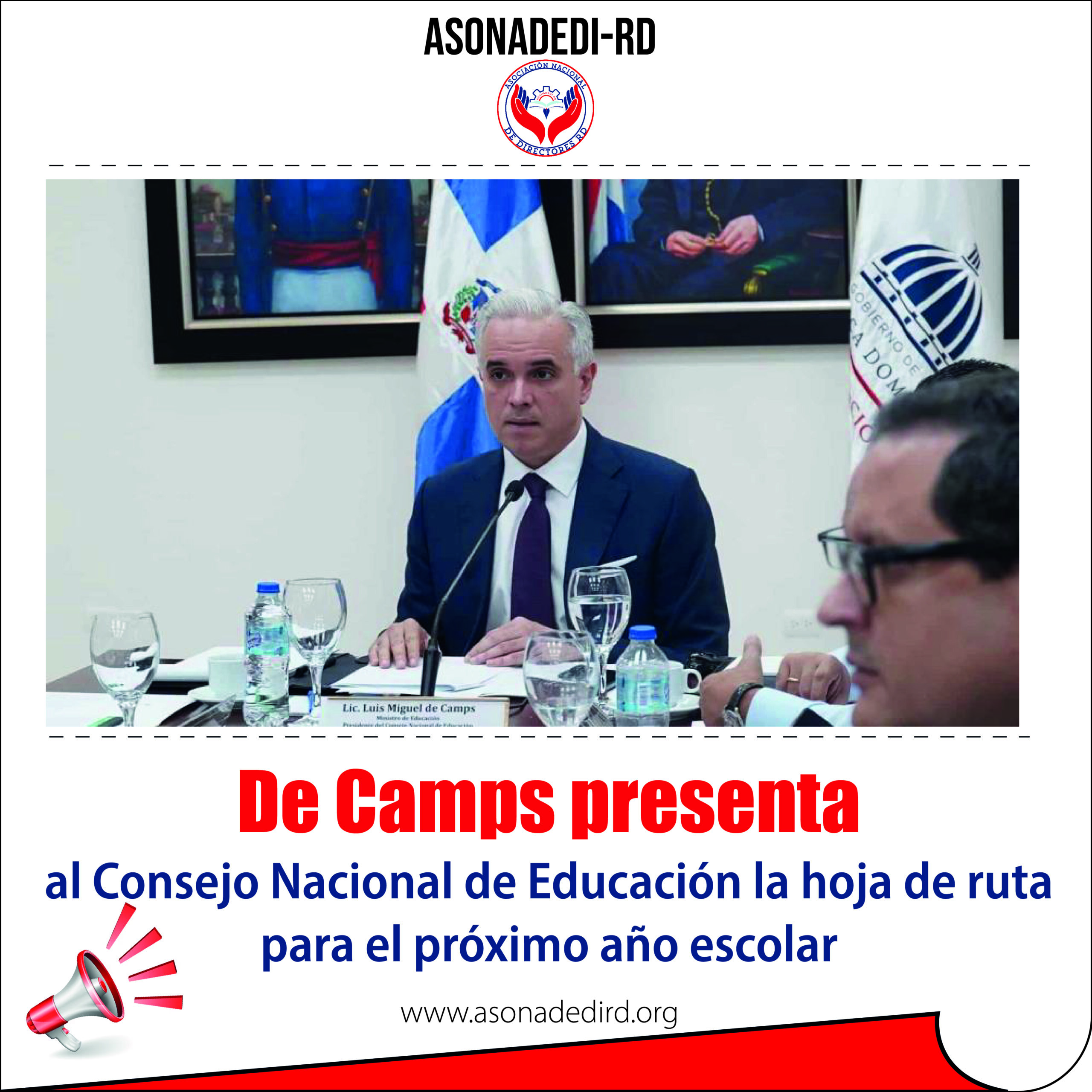 De Camps presenta al Consejo Nacional de Educación la hoja de ruta para el próximo año escolar