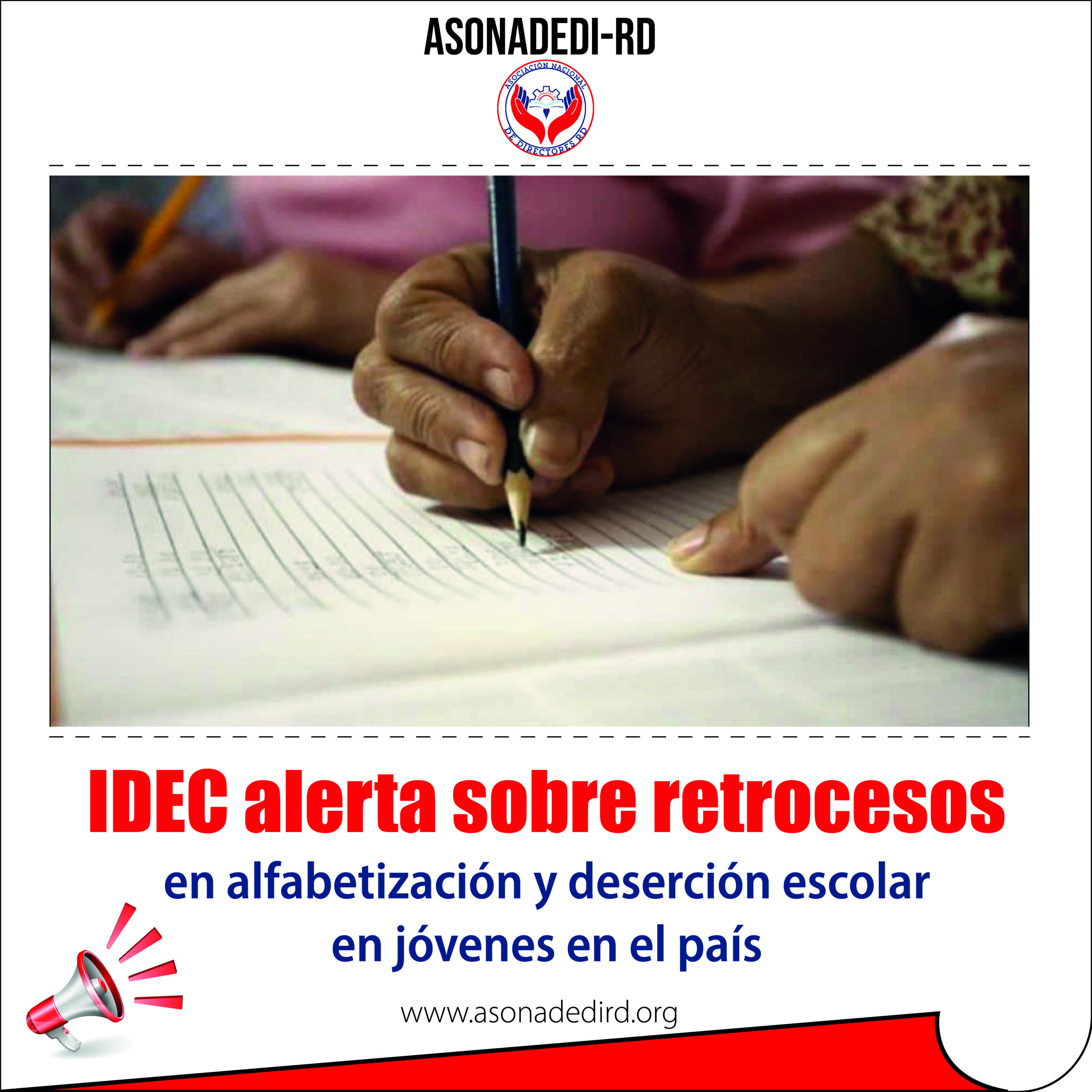 IDEC alerta sobre retrocesos en alfabetización y deserción escolar en jóvenes en el país