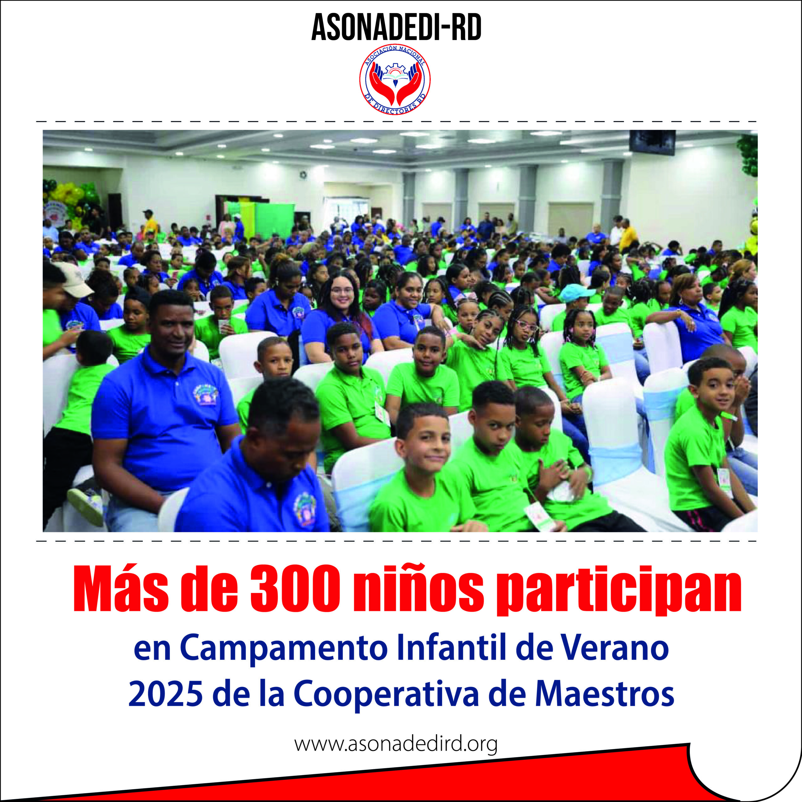 Más de 300 niños participan en Campamento Infantil de Verano 2025 de la Cooperativa de Maestros