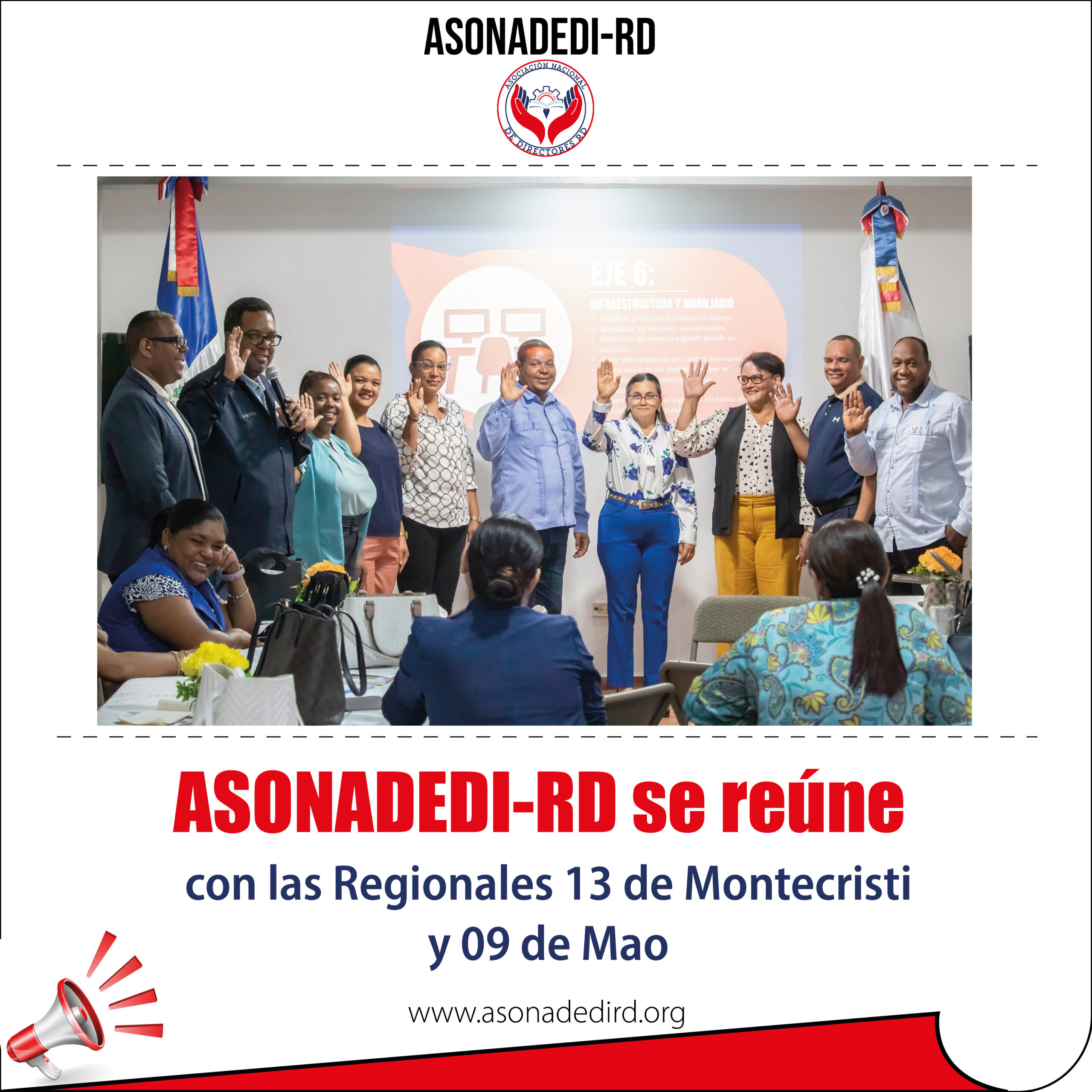 ASONADEDI-RD se reúne con las Regionales 13 de Montecristi y 09 de Mao