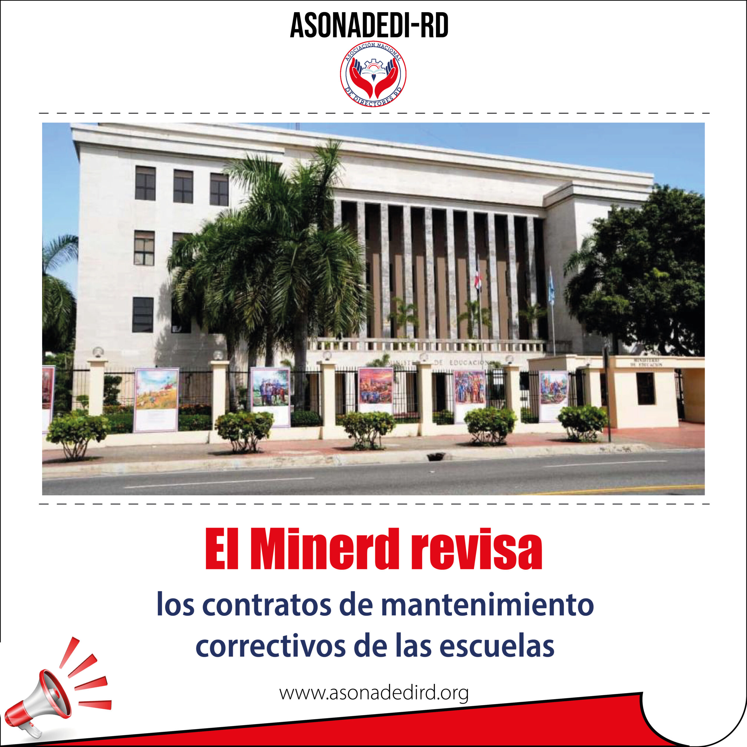 El Minerd revisa los contratos de mantenimiento correctivos de las escuelas