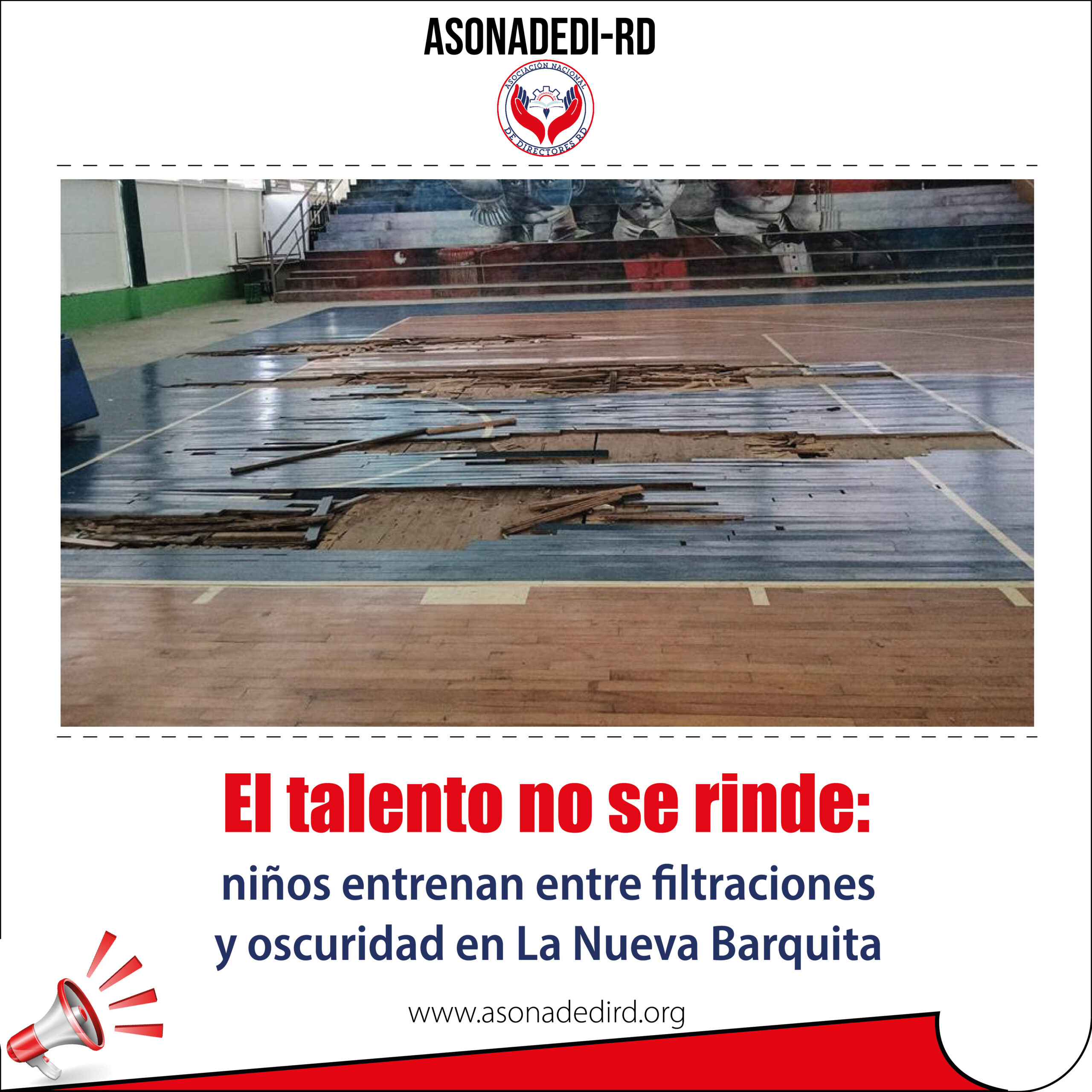 El talento no se rinde: niños entrenan entre filtraciones y oscuridad en La Nueva Barquita