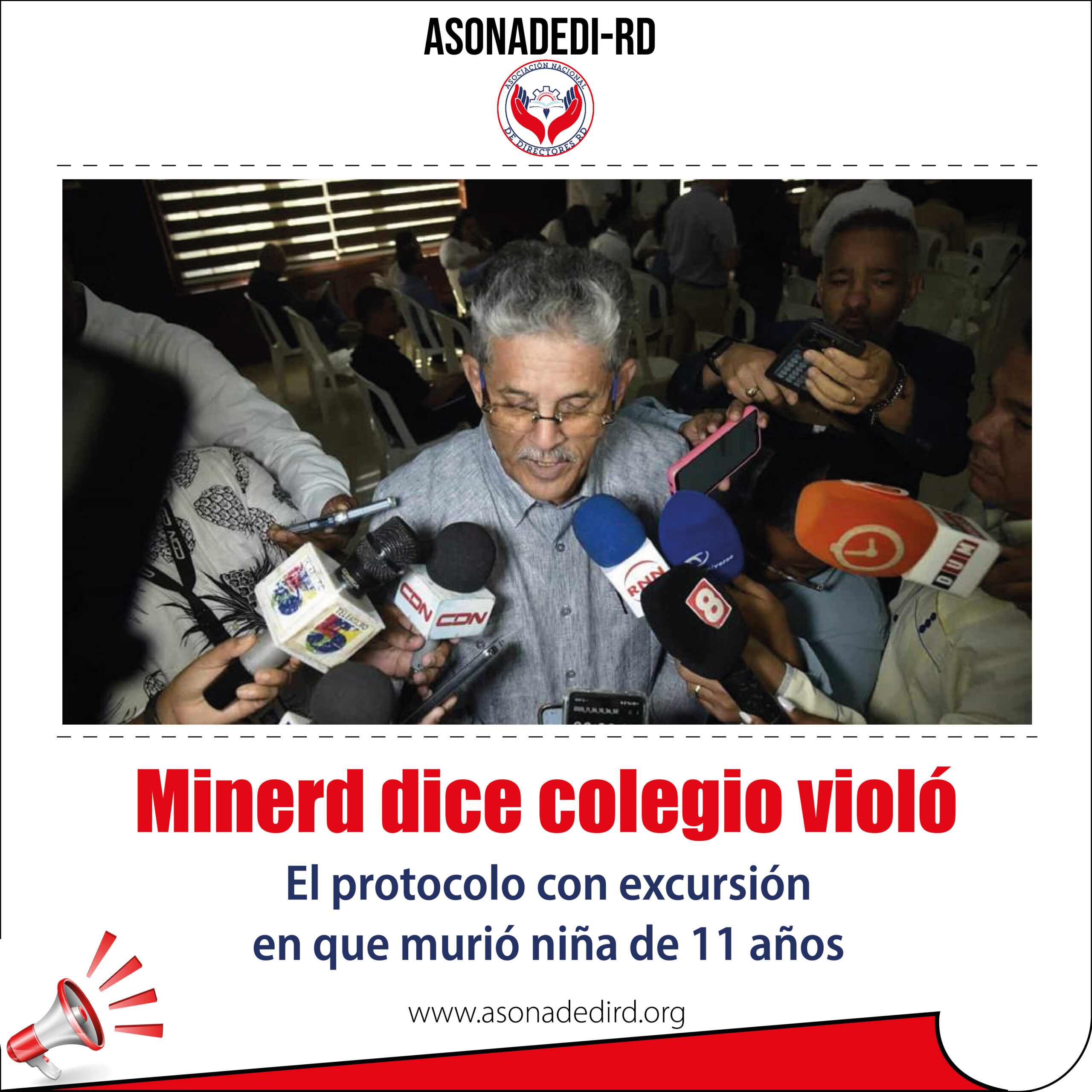 Minerd dice colegio violó el protocolo con excursión en que murió niña de 11 años