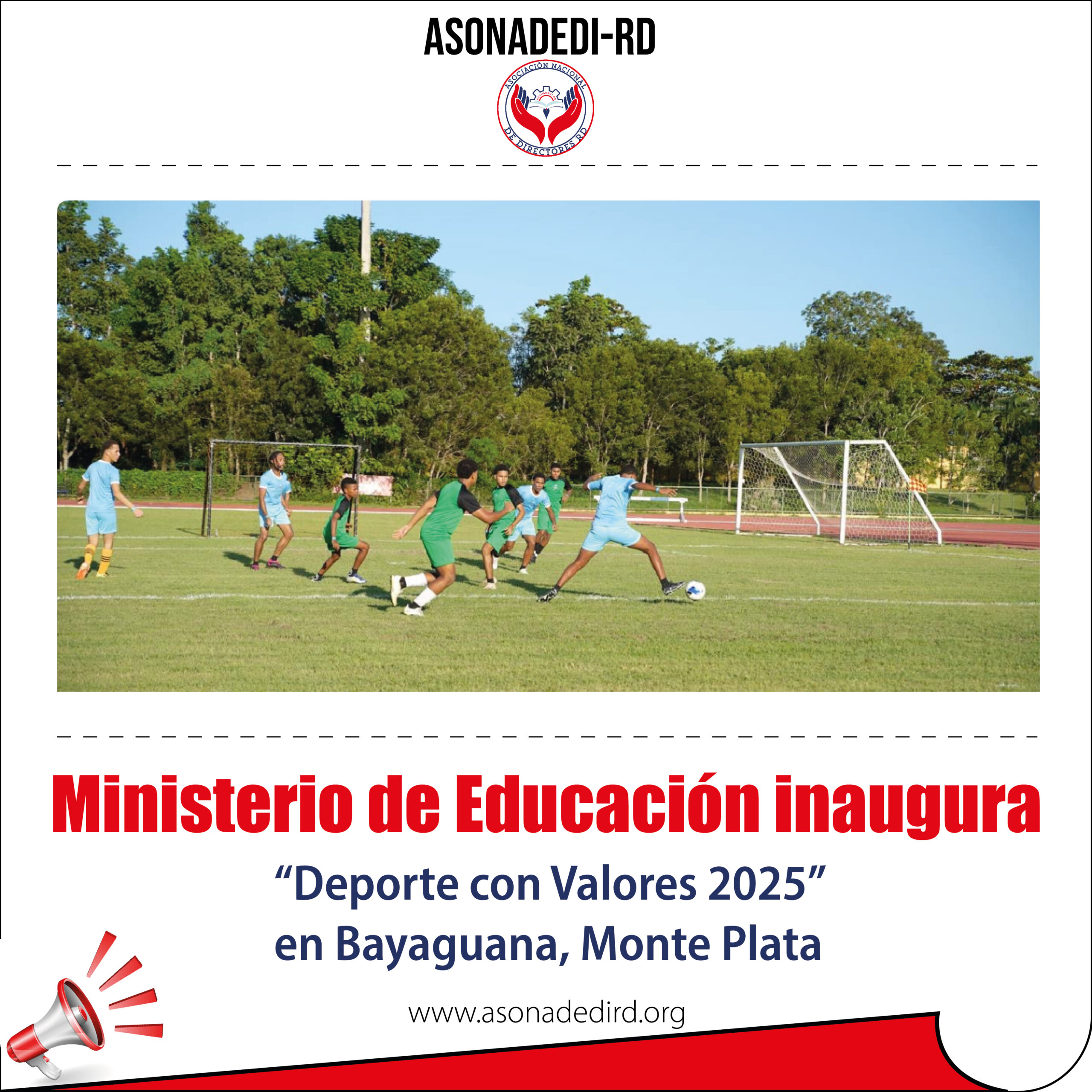 Ministerio de Educación inaugura “Deporte con Valores 2025” en Bayaguana, Monte Plata