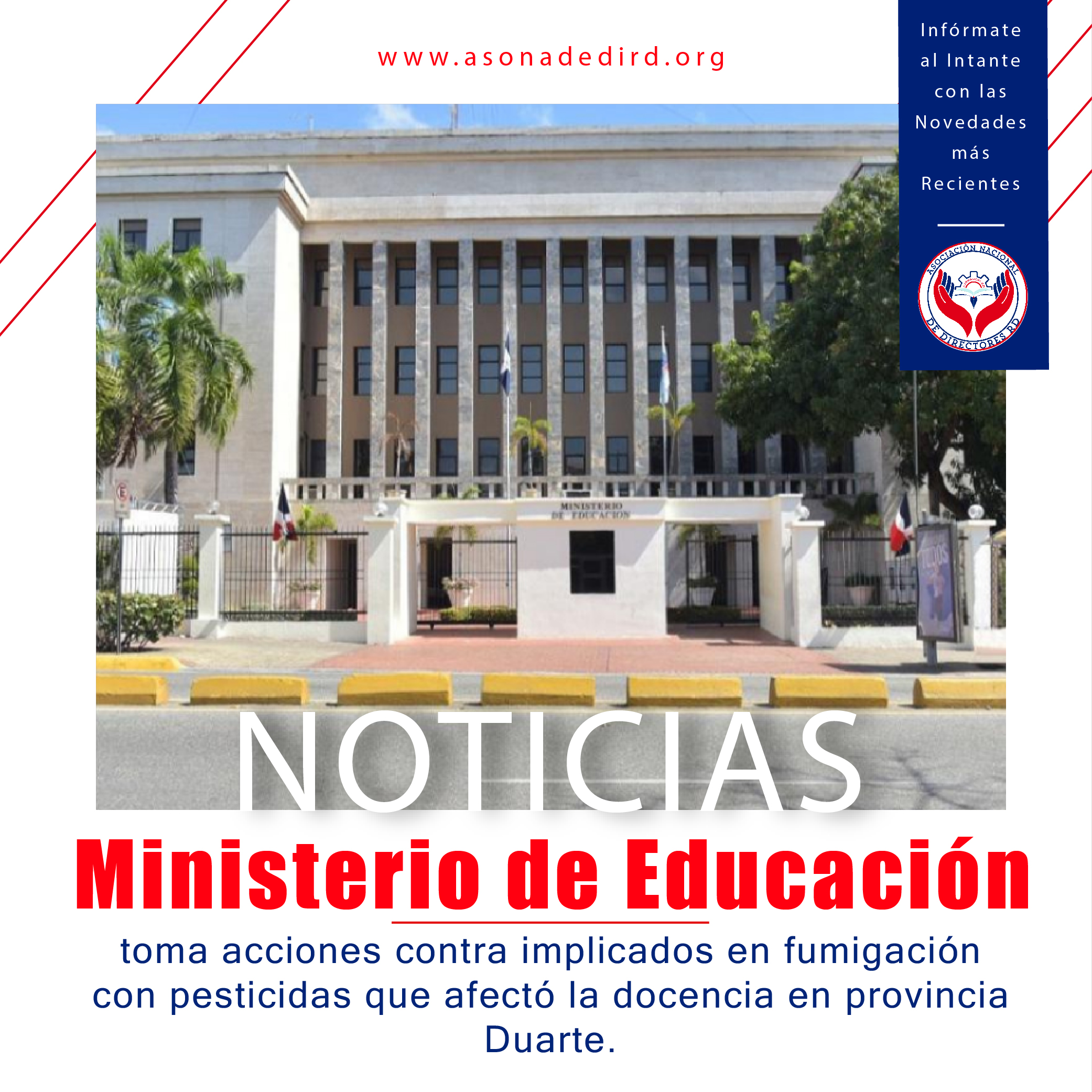 Ministerio de Educación toma acciones contra implicados en fumigación con pesticidas que afectó la docencia en provincia Duarte