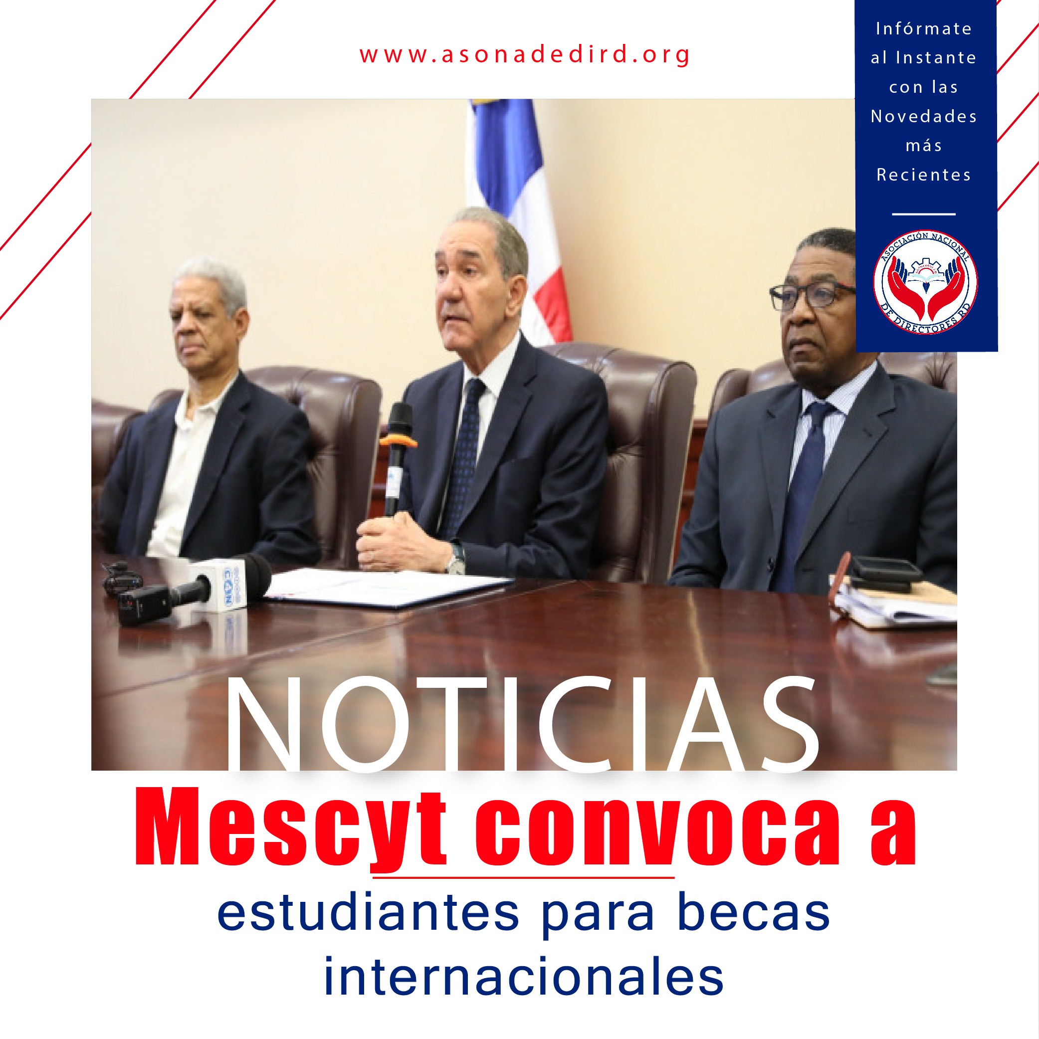 Mescyt convoca a estudiantes para becas internacionales