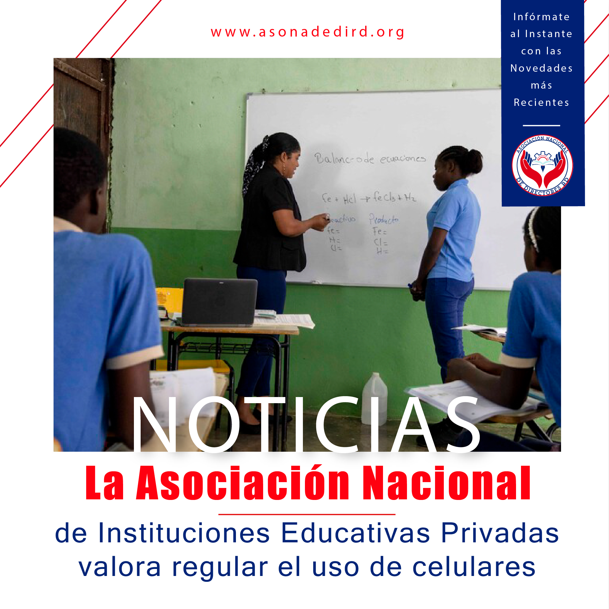 La Asociación Nacional de Instituciones Educativas Privadas valora regular el uso de celulares