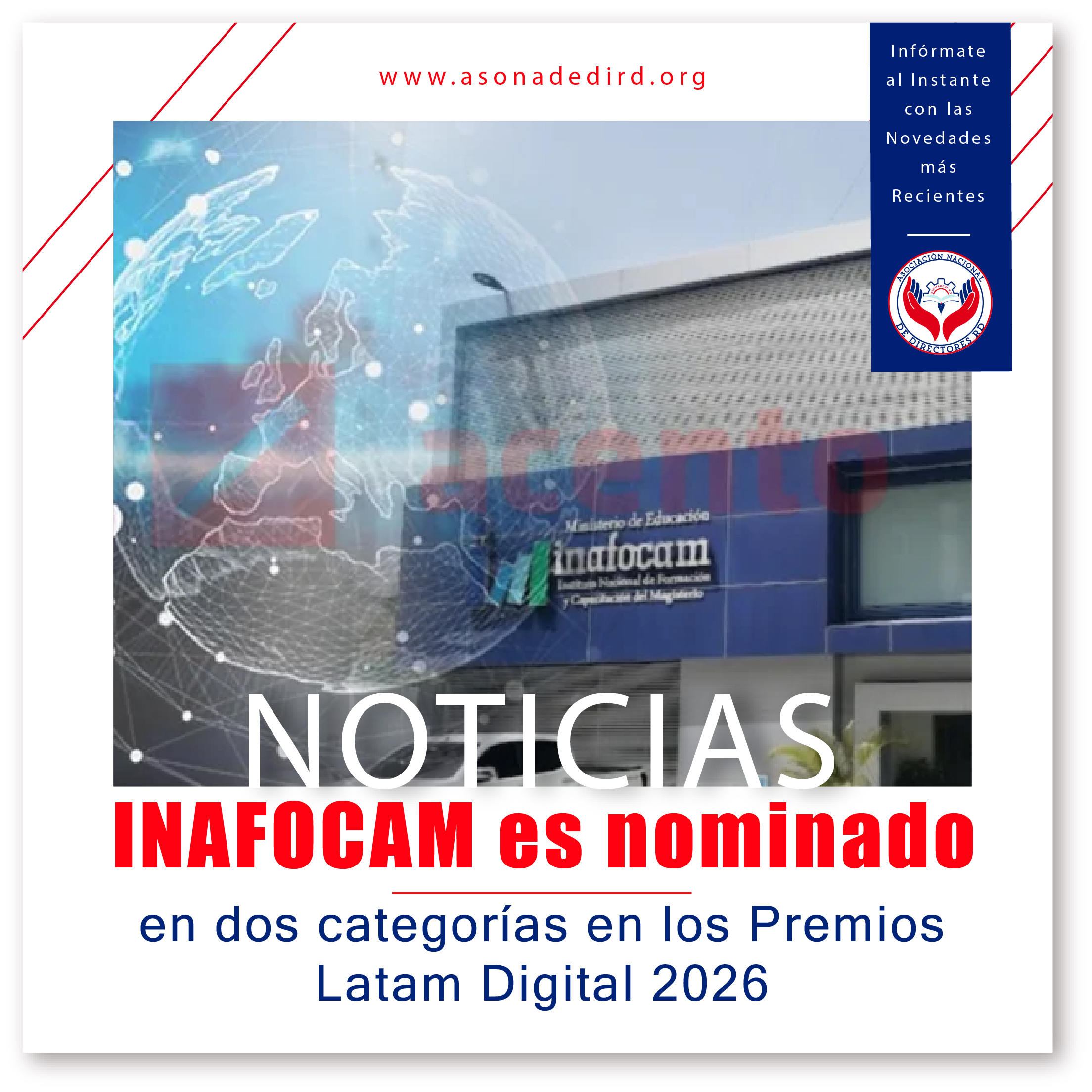 INAFOCAM es nominado en dos categorías en los Premios Latam Digital 2026